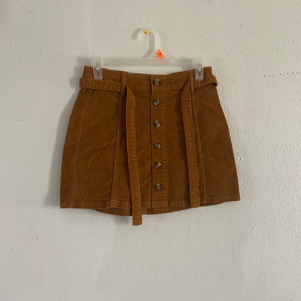 Brown Corduroy Skirt